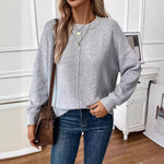 Thaïs | Simple Women's Knitted Sweater Pullover